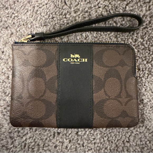 Coach Accessories - Coach Zip Wristlet Dark